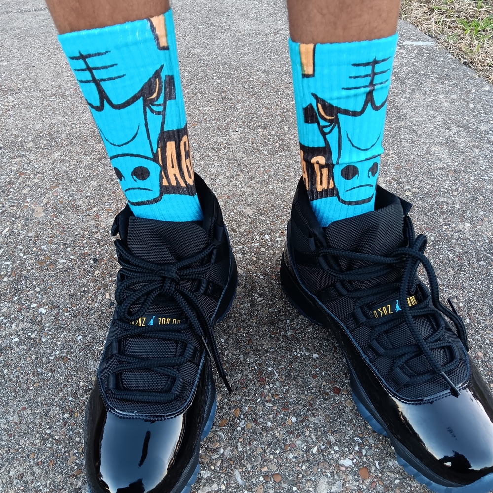 Gamma Blue 11s Socks - Picture 5 of 5